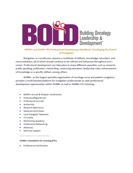 BOLD Professional Development Handbook