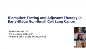 Biomarker Testing and Adjuvant Therapy in Early-Stage Non-Small Cell Lung Cancer