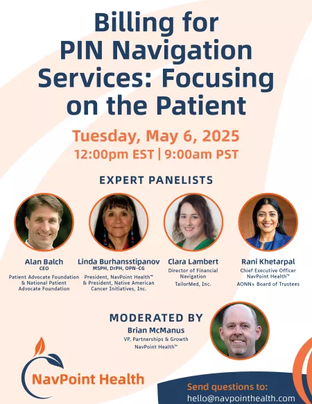 Billing for PIN Navigation Services: Focusing on the Patient