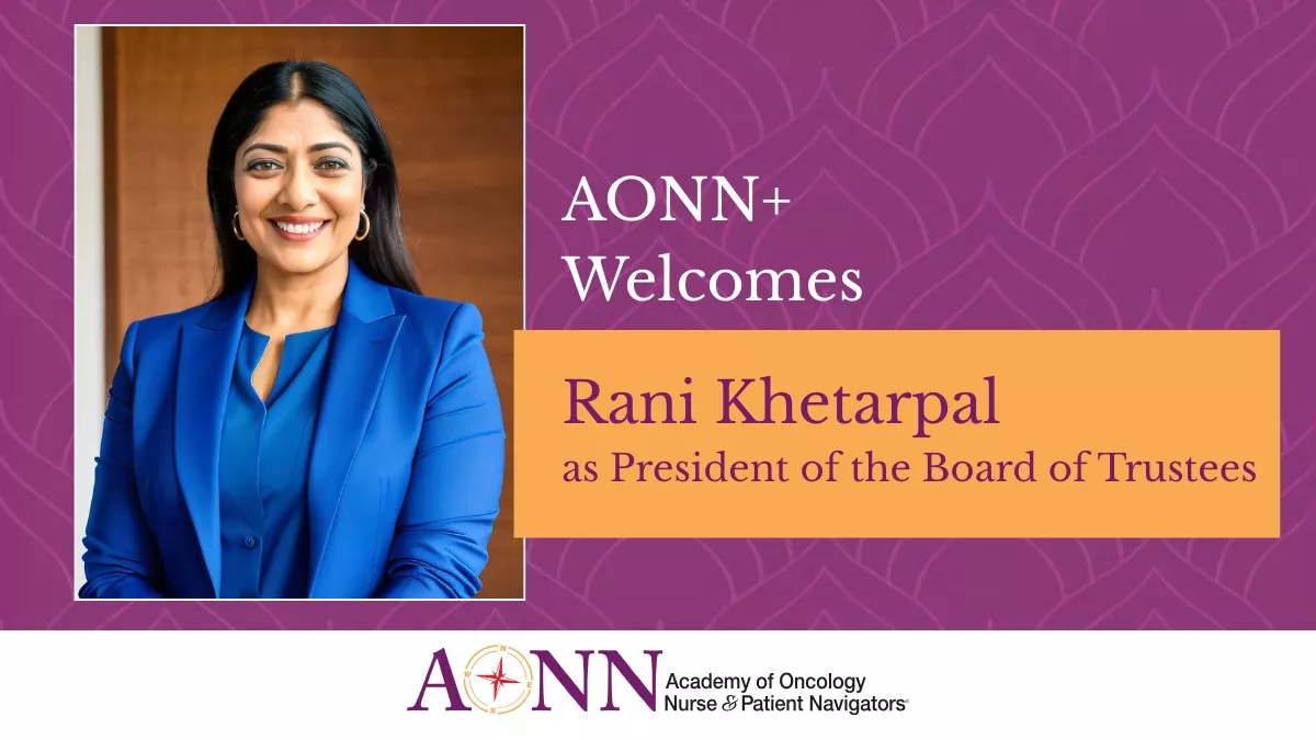 AONN+ Welcomes Rani Khetarpal as President of Board of Trustees