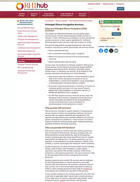 Principal Illness Navigation Services 