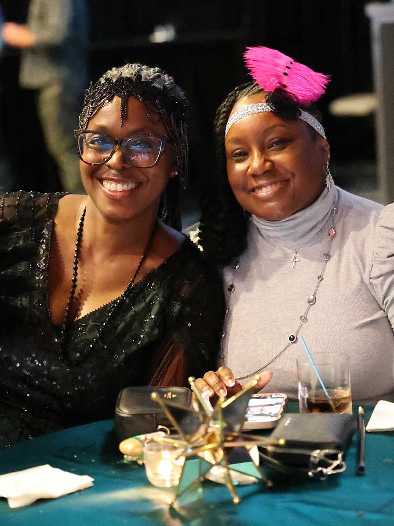 Woman networking at AONN+ conference