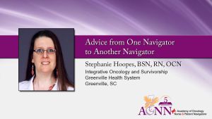 Stephanie Hoopes's Advice from one Navigator to another Navigator